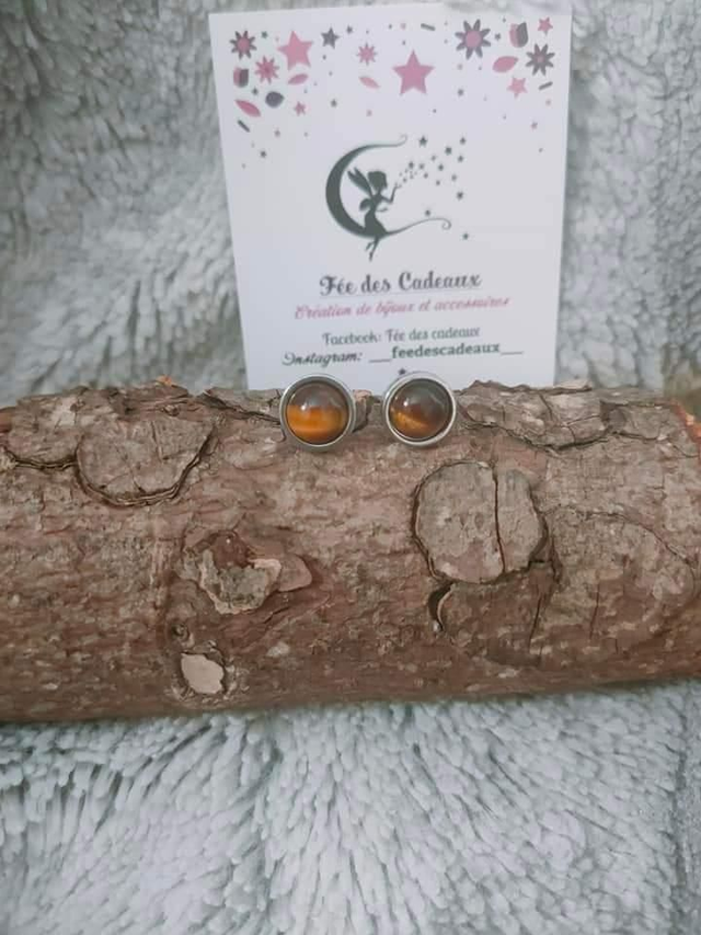 Puces d'oreilles Œil de Tigre 