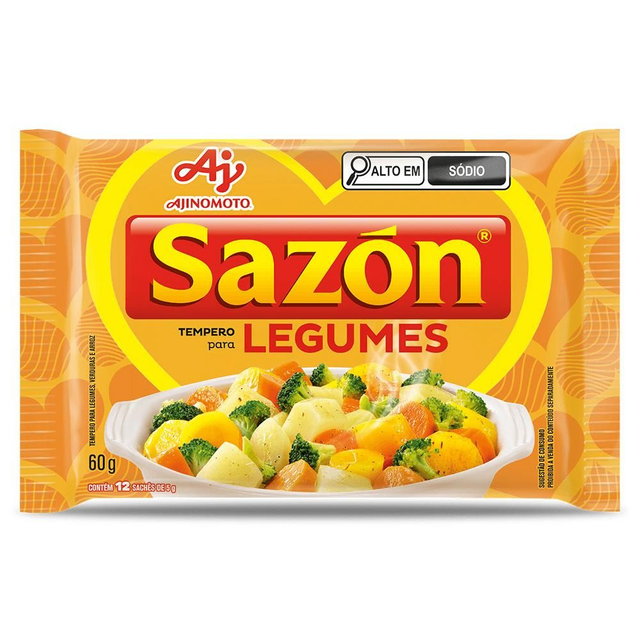 Sazon legumes 60 (12 sachês)- Ajinomoto