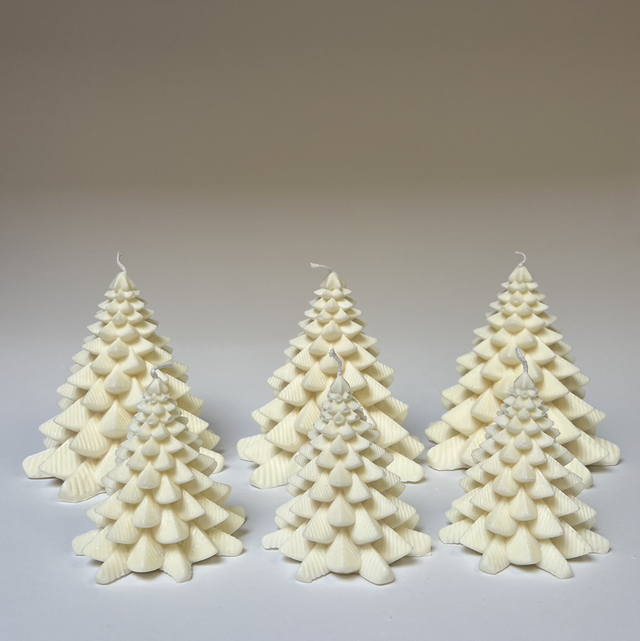 Kerstboom groot en klein (6x)