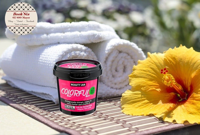 Beauty Jar " Masque capillaire protection couleur intense Grenade, argan &amp; cacao "