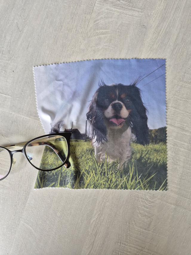 Brillenpoetsdoekje met foto