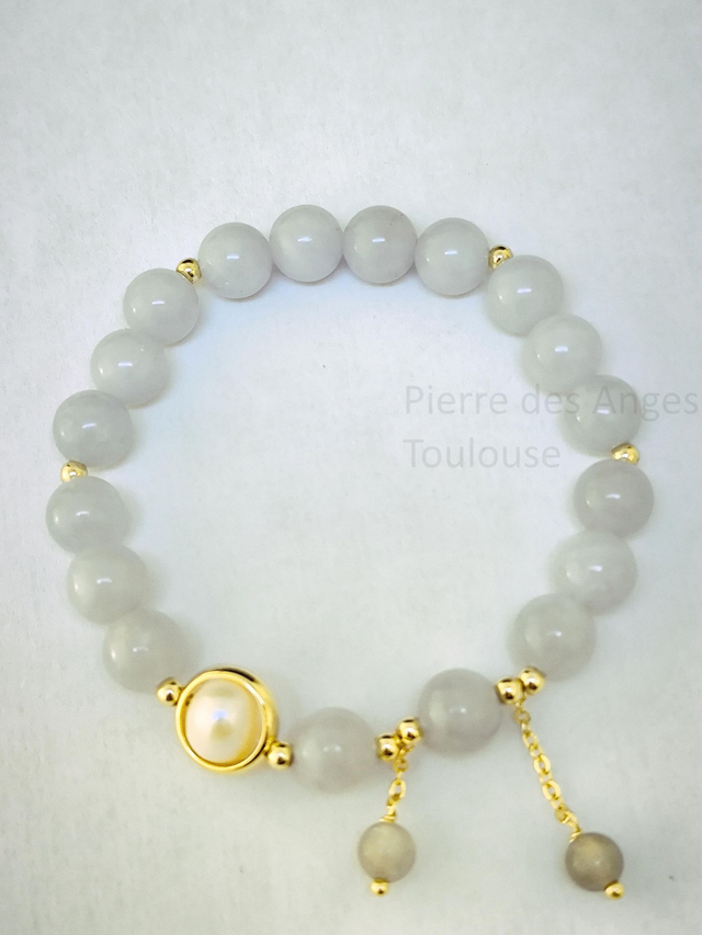Bracelet - Lithothérapie - Pierre naturelle - Aigue Marine