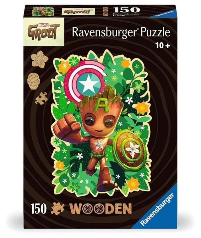 Ravensburger Marvel WOODEN Jigsaw Puzzle Groot (150 Pieces)
