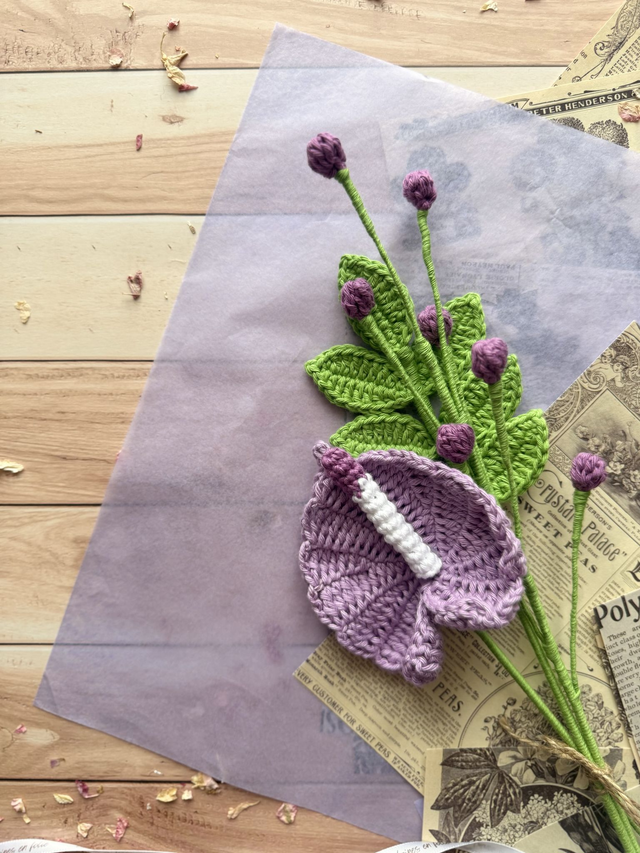 Bouquet anthurium (personnalisable)