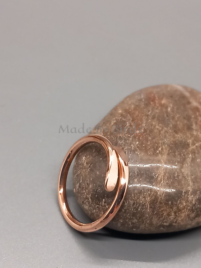 Raw Solid Copper Bypass Ring