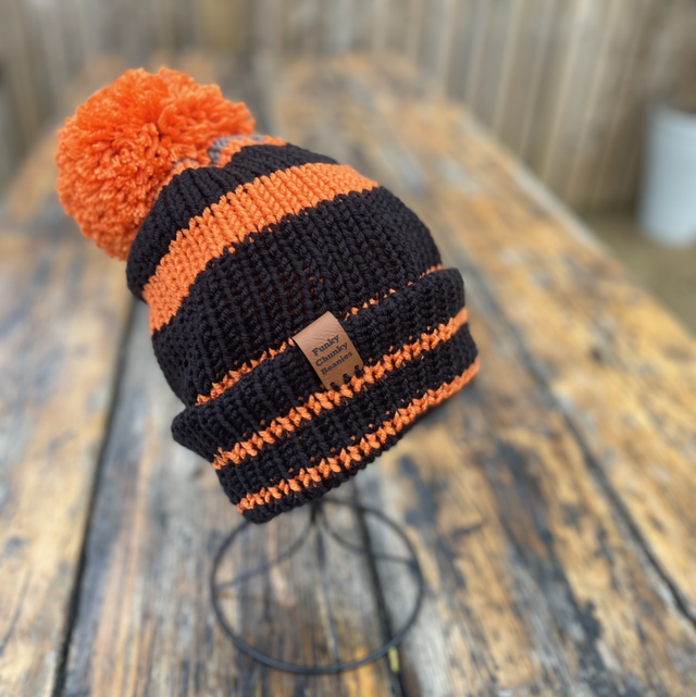 Funky Chunky – Custom Bobble hat. Colours &amp; Workwear Branding