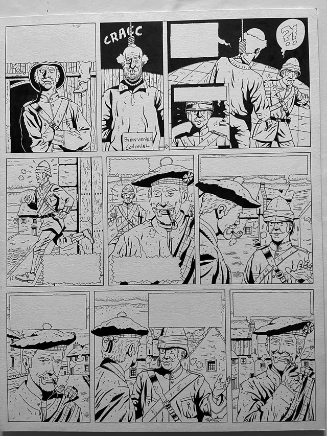 Planche originale : Scott et Hasting