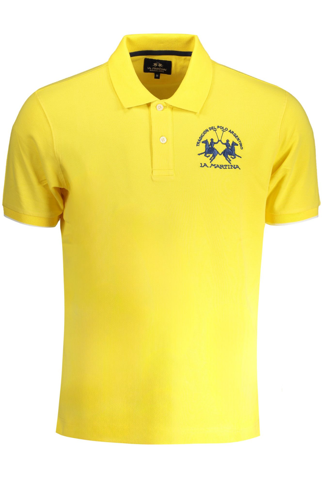 9062LA MARTINA POLO MANICHE CORTE UOMO GIALLO