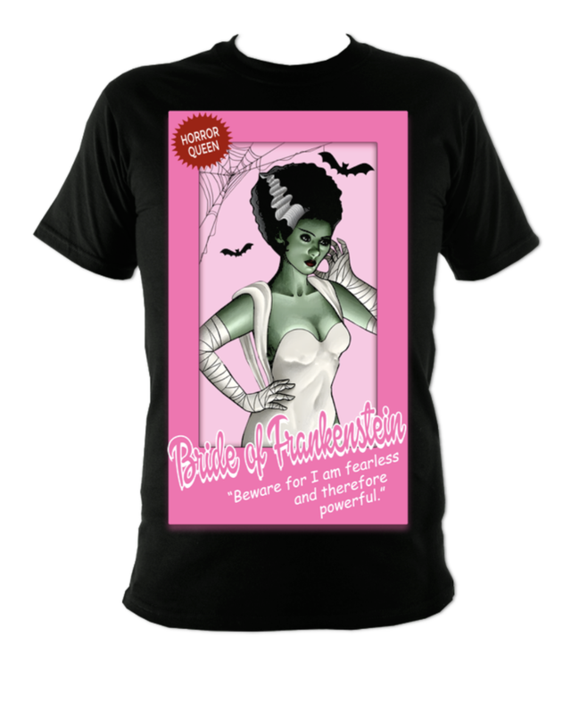 Bride of Frankenstein Barbie Box T-shirt 