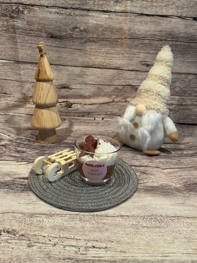 Bougie parfumée Pain d'épices - 100 grammes 