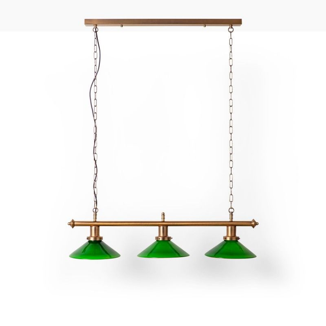 Lampe suspendue vintage "BANQUEVERDE" - 3 x E27