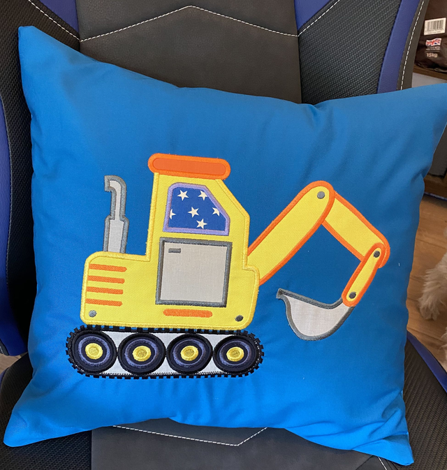 Cushion Covers - Digger - Personalisation available
