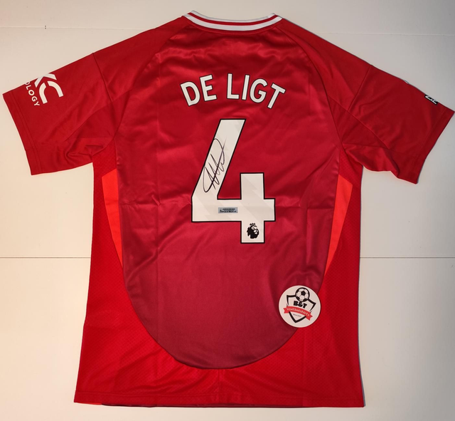Gesigneerd Manchester United Shirt 2024/25 - Matthijs de Ligt #4