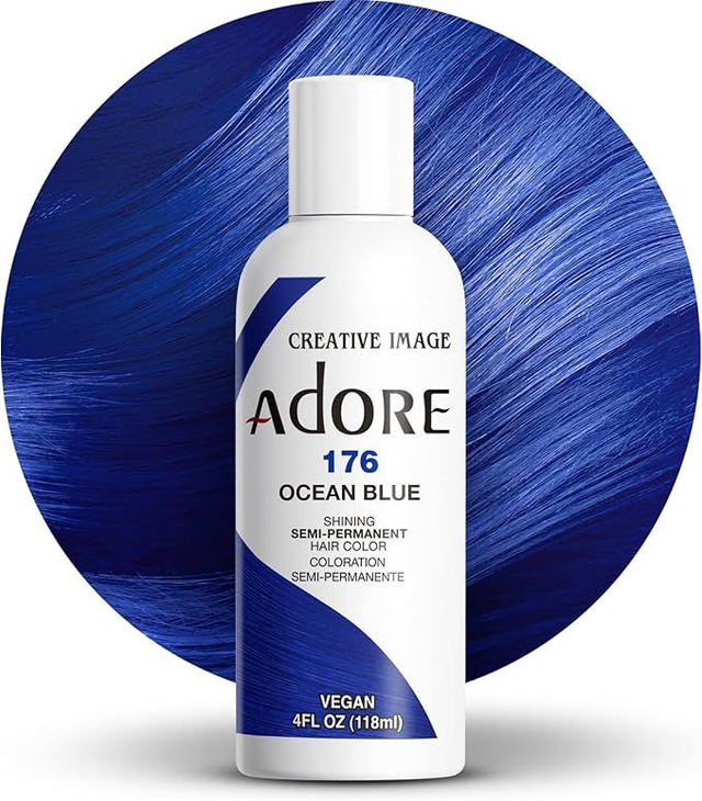 Adore Shining Semi-Permanent Hair Colour 118 ml (176 Ocean Blue)