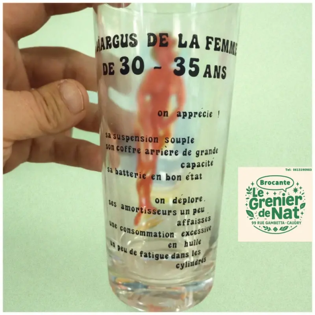 Verre humouristique femme 30 à 35 ans