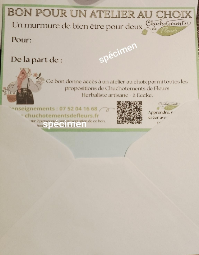 Bon cadeau atelier au choix