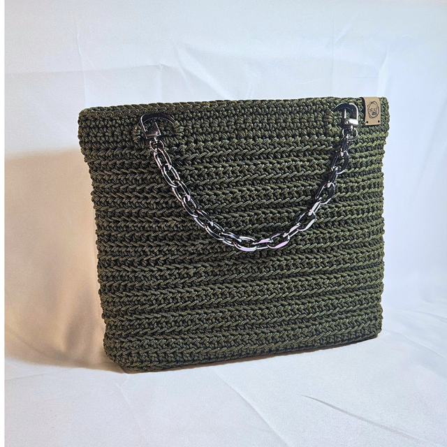 Sac porté main Luna kaki