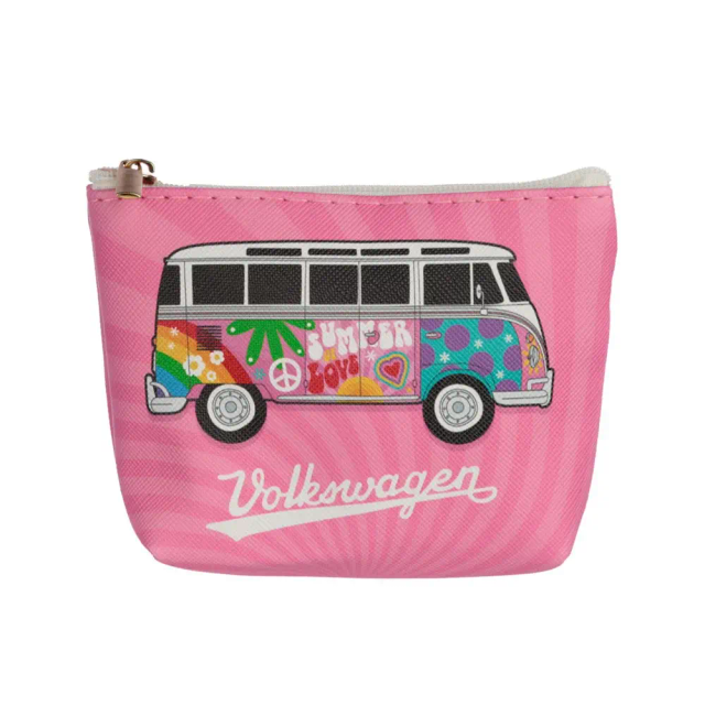 porte-monnaie Combi Volkswagen rose