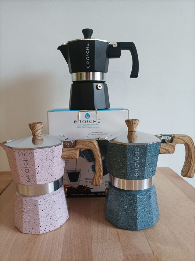 GROSCHE - Cafetière Italienne 3 tasses 