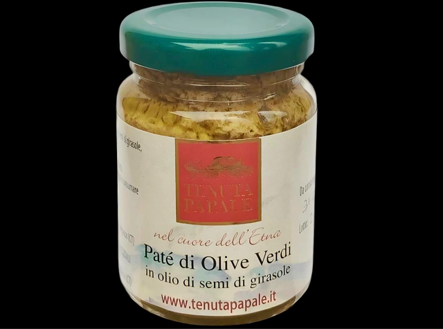 GREEN OLIVE PATE IN SUNFLOWER OIL - GR. 100