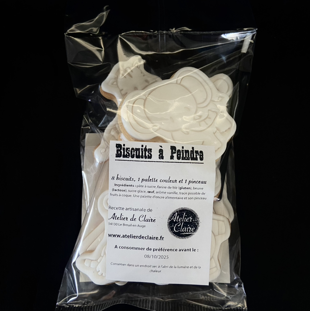 kit biscuits à peindre - thème animaux de la jungle