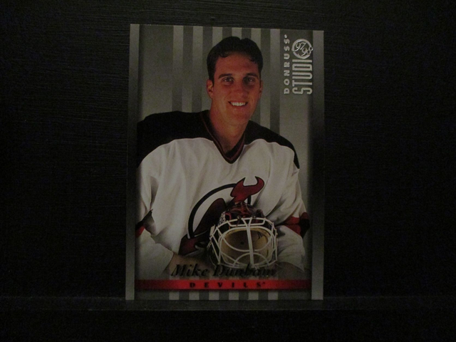 Mike Dunham - NFL 1997 Donruss Studio Ice Hockey Original Trading Card #56