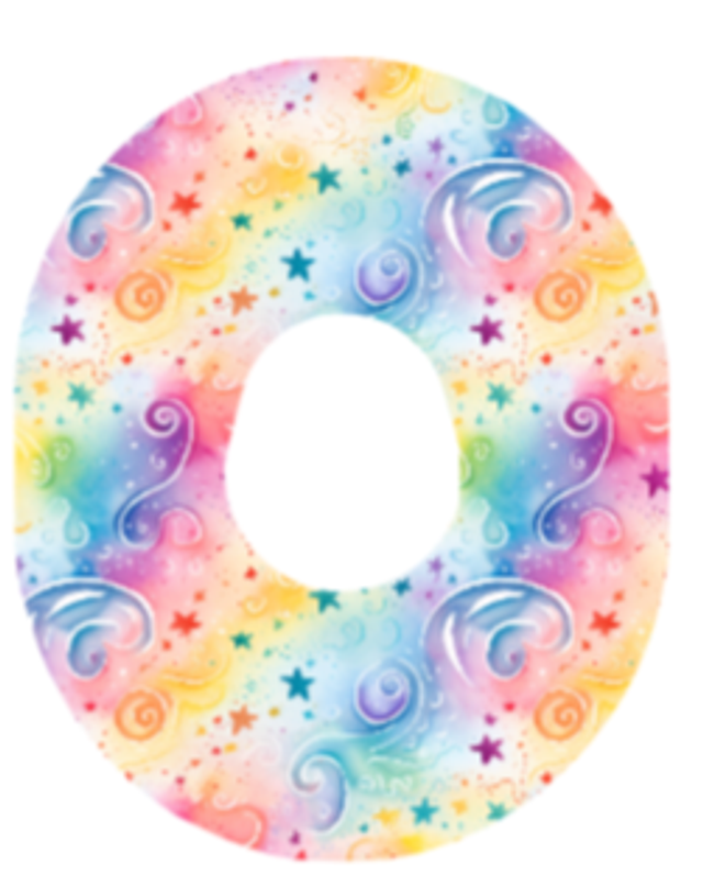 Stars &amp; Swirls Rainbow G7 Over Patch