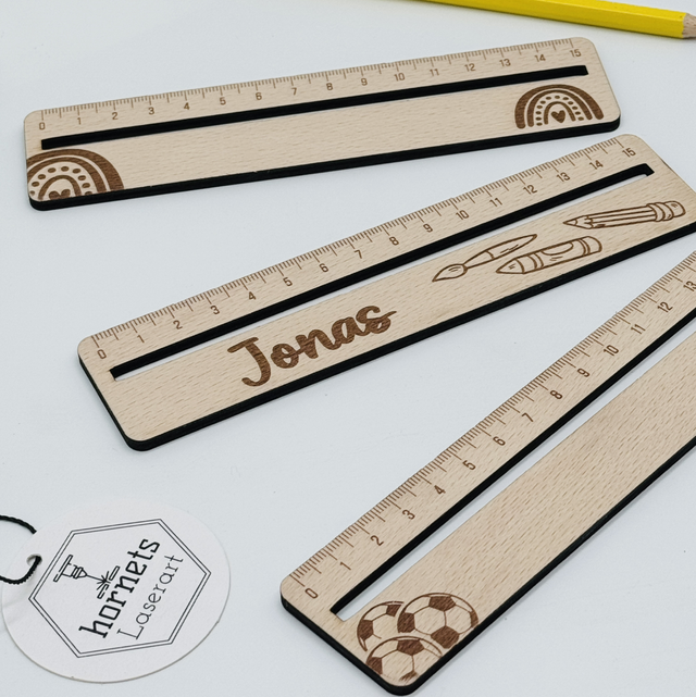 Personalisiertes Lineal zum Schulanfang