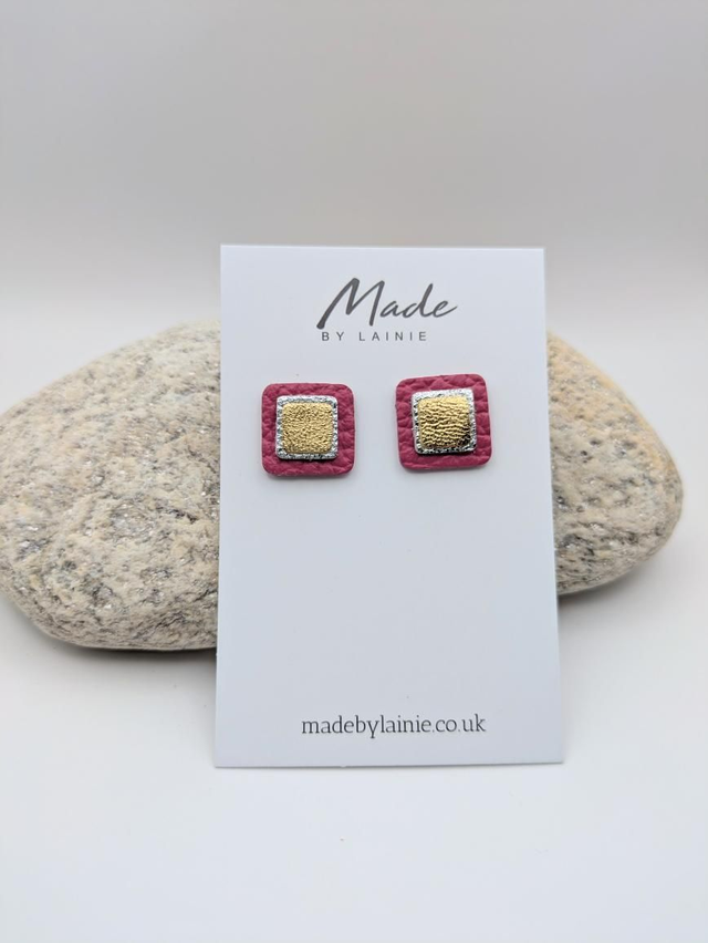Mosaic Stud Earrings (1)