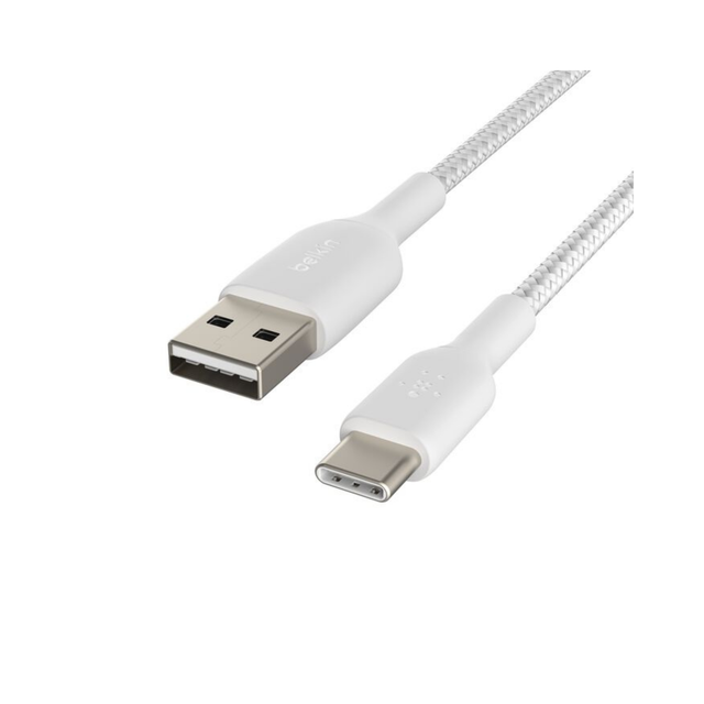 BELKIN Cavo intrecciato USB-C 1m (Bianco)