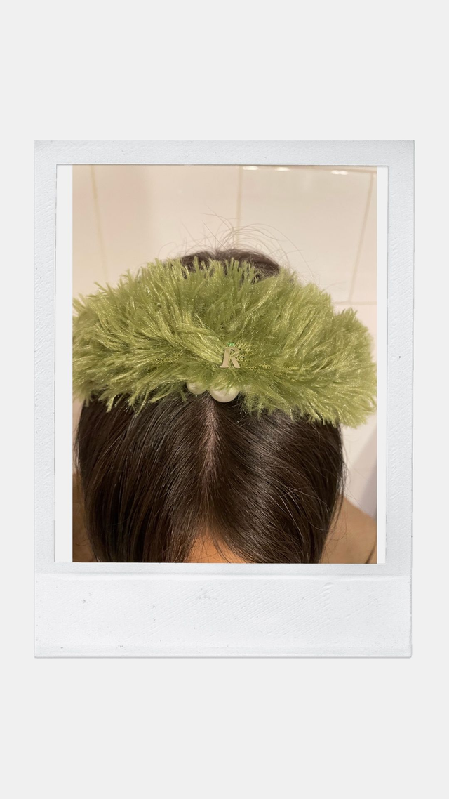 Serre-Tête - Fourrure Verte