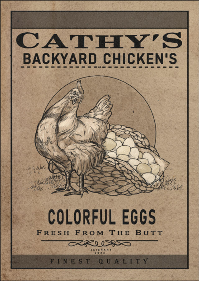 Silly Old Time Chicken Advertisement