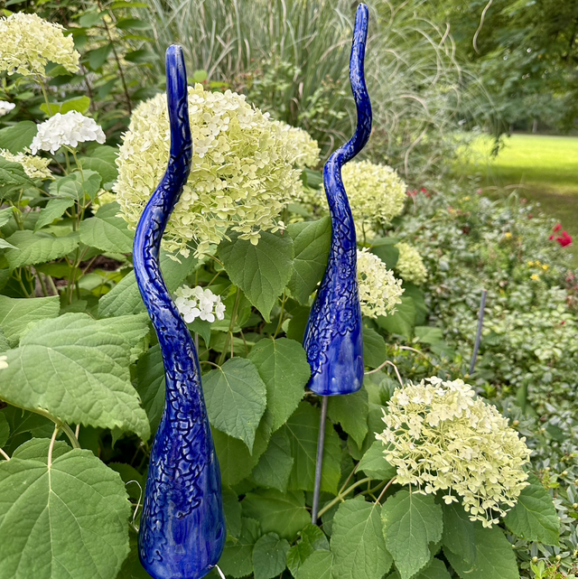 Gartenspitze - Käferzipfel blau 41 cm