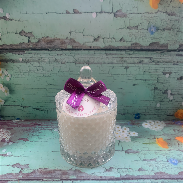 Glass Soy Candle - Bakewell Tart 