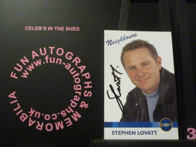 Stephen Lovatt (Max Hoyland) Authentic Autographed Neighbours 6x4 Cast Card (3)