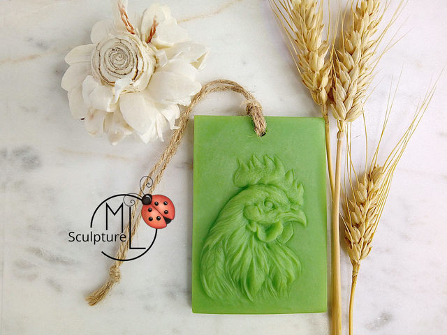 Suspension de cire parfumée &quot;POULE&quot;