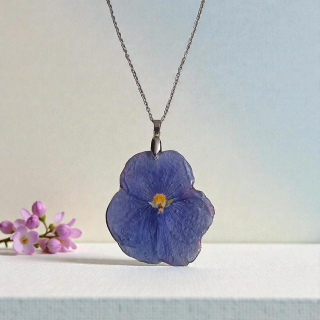 Colgante flor de pensamiento 008