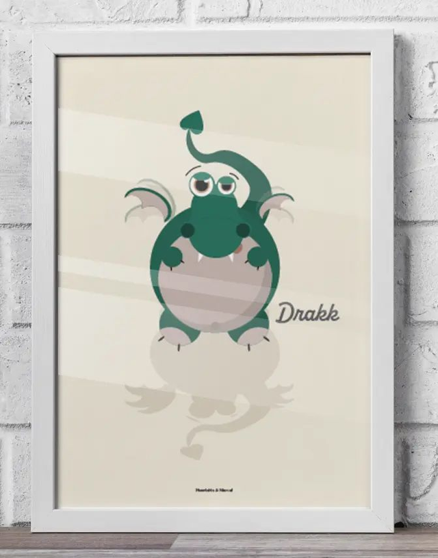 07 - Carte postale enfant monstre