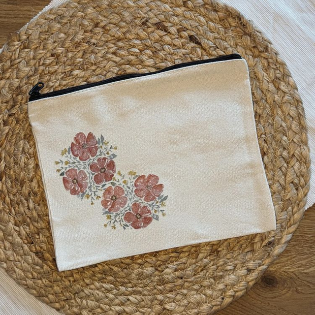 Reißverschlusstasche "Blumenbouquet"