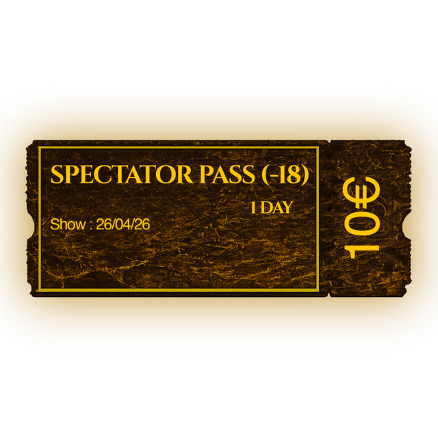 SPECTATOR PASS – REDUCED (-18)