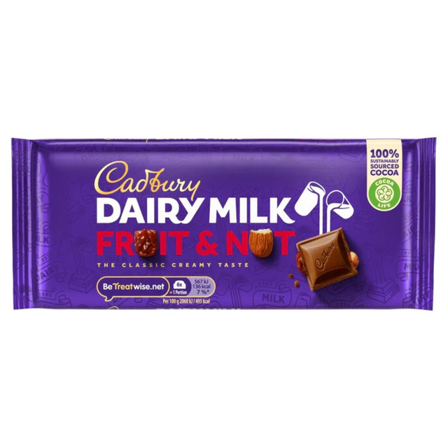 Cadbury Dairy Milk Fruit &amp; Nut 110g