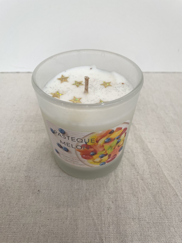 Bougie parfum pastèque melon