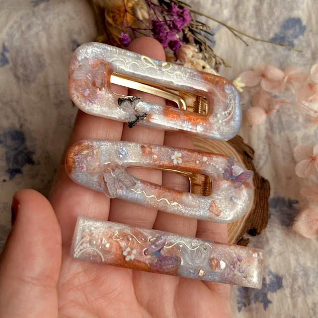 Pastel Hair Clips - Pack of 3 - Style 1 - Valentine’s Day Collection