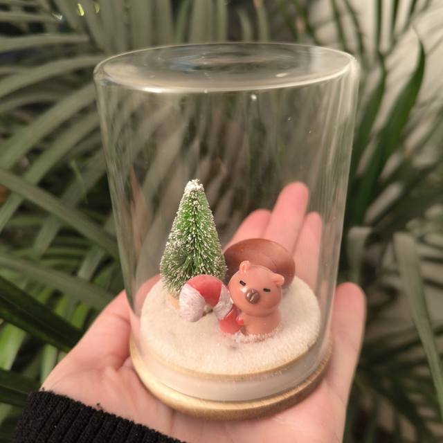 Ami protecteur - Capybara et sucre d'orge (jaspe rouge)