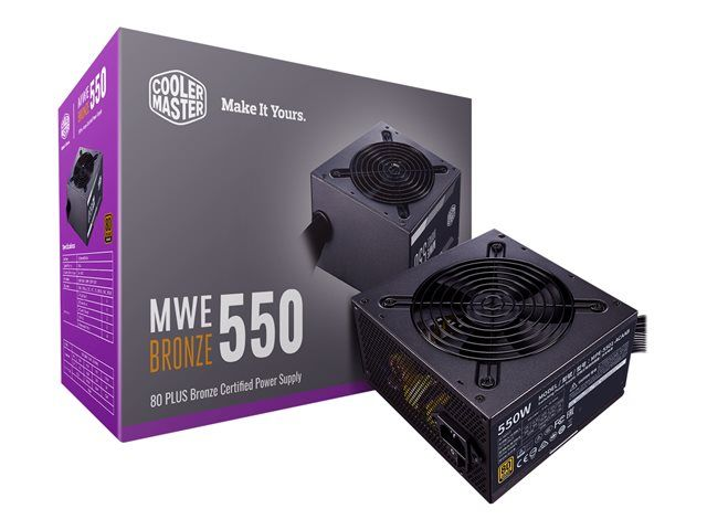  Cooler Master MWE Bronze V2 550 - Alimentazione (interna) - ATX12V 2.52/ EPS12V - 80 PLUS Bronze - 200-240 V c.a. V - 550 Watt - PFC  attivo - Europa