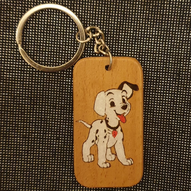 Porte-clef animal, dalmatien