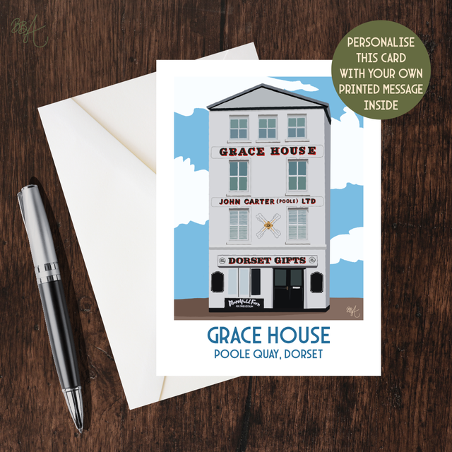 Grace House, Travel Poster Card