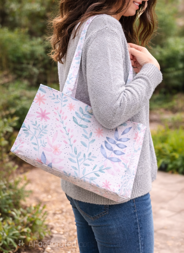 The Meadow Tote Bag with Inner Pocket &amp; Key Clip