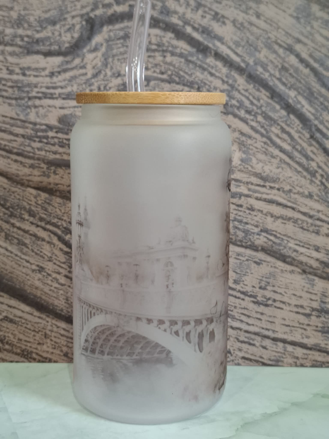 Collection chat parisien Verre givré personnalisable