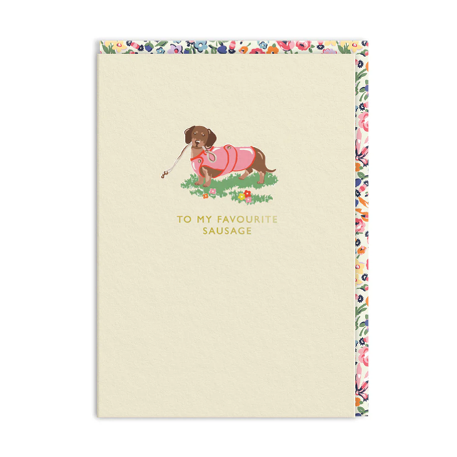 Cath Kidston To My Favourite Sausage Greeting Card